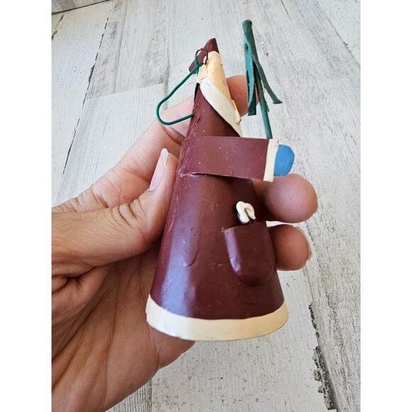 Metal Santa tree teddy bear ornament unique Xmas - Picture 6 of 8